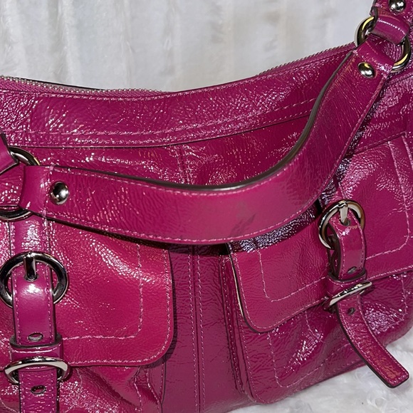 Coach Chelsea Patent Fuchsia Leather - Picture 11 of 12